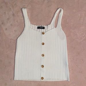 white shein tank top!!